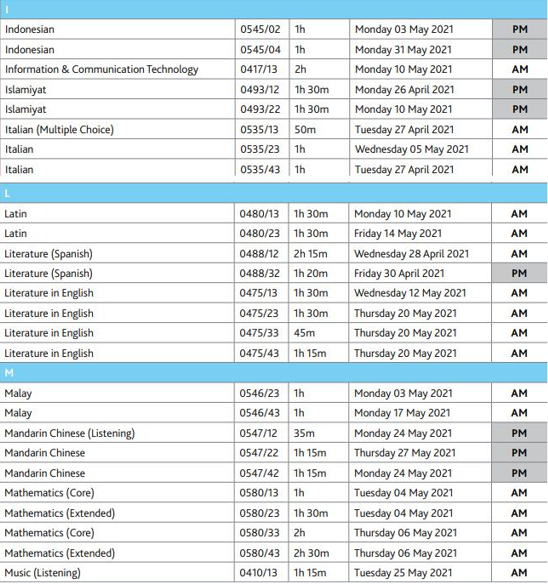 2021��igcse����ʱ����ʲôʱ��